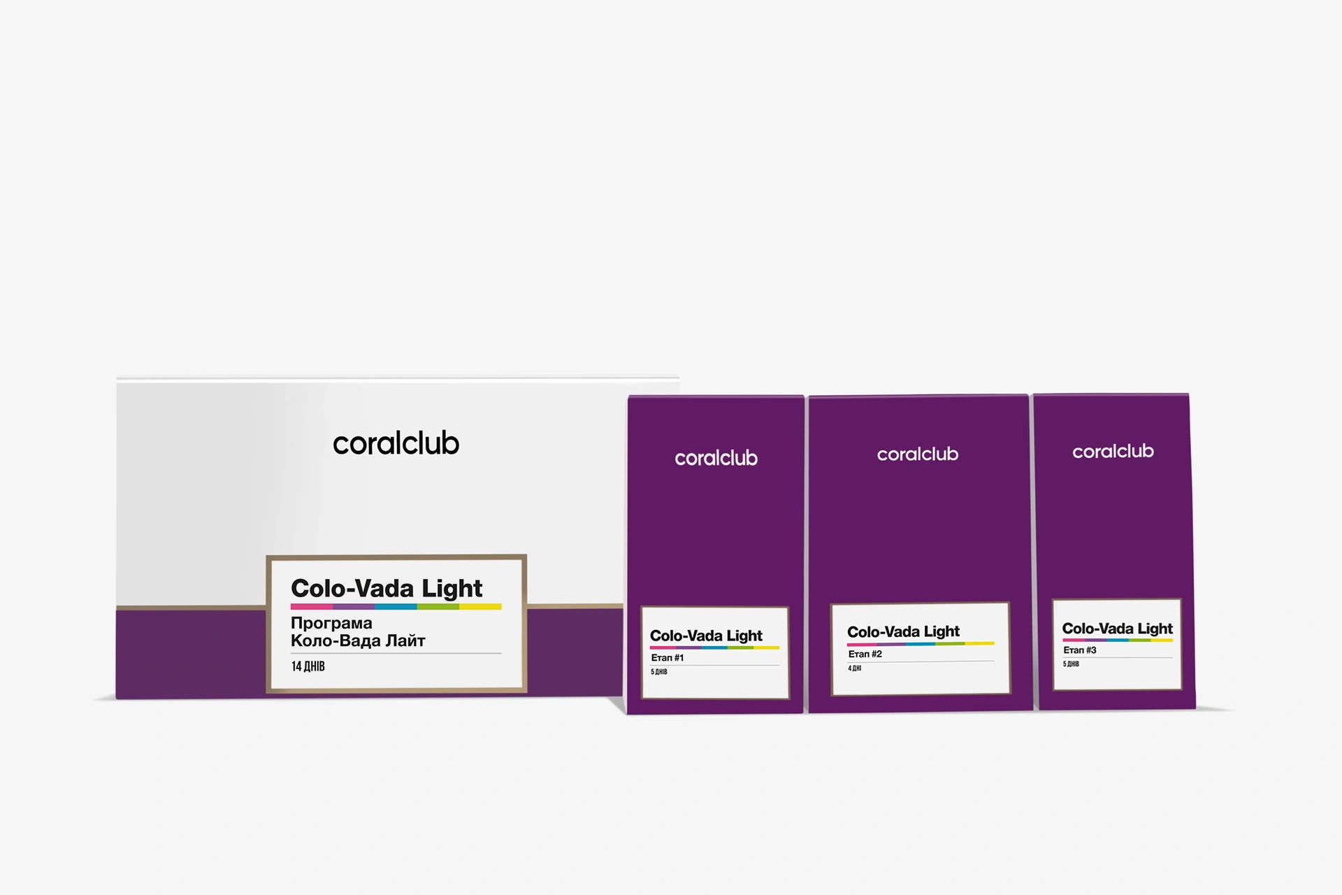 Format pratique en sachets et gélules du programme Colo-Vada Light pour une utilisation à domicile ou au bureau