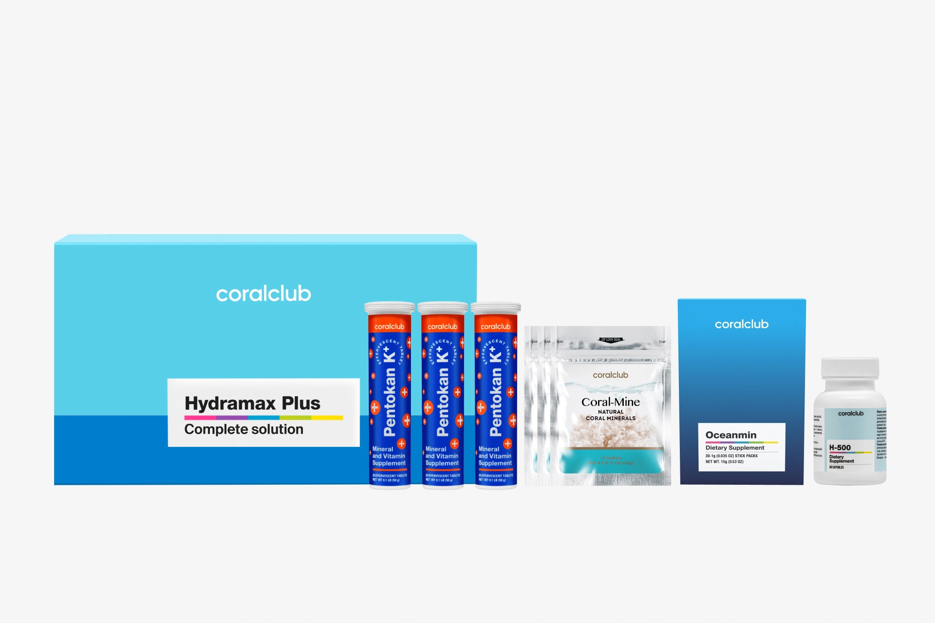 HydraMax Plus set products in a convenient format for daily use