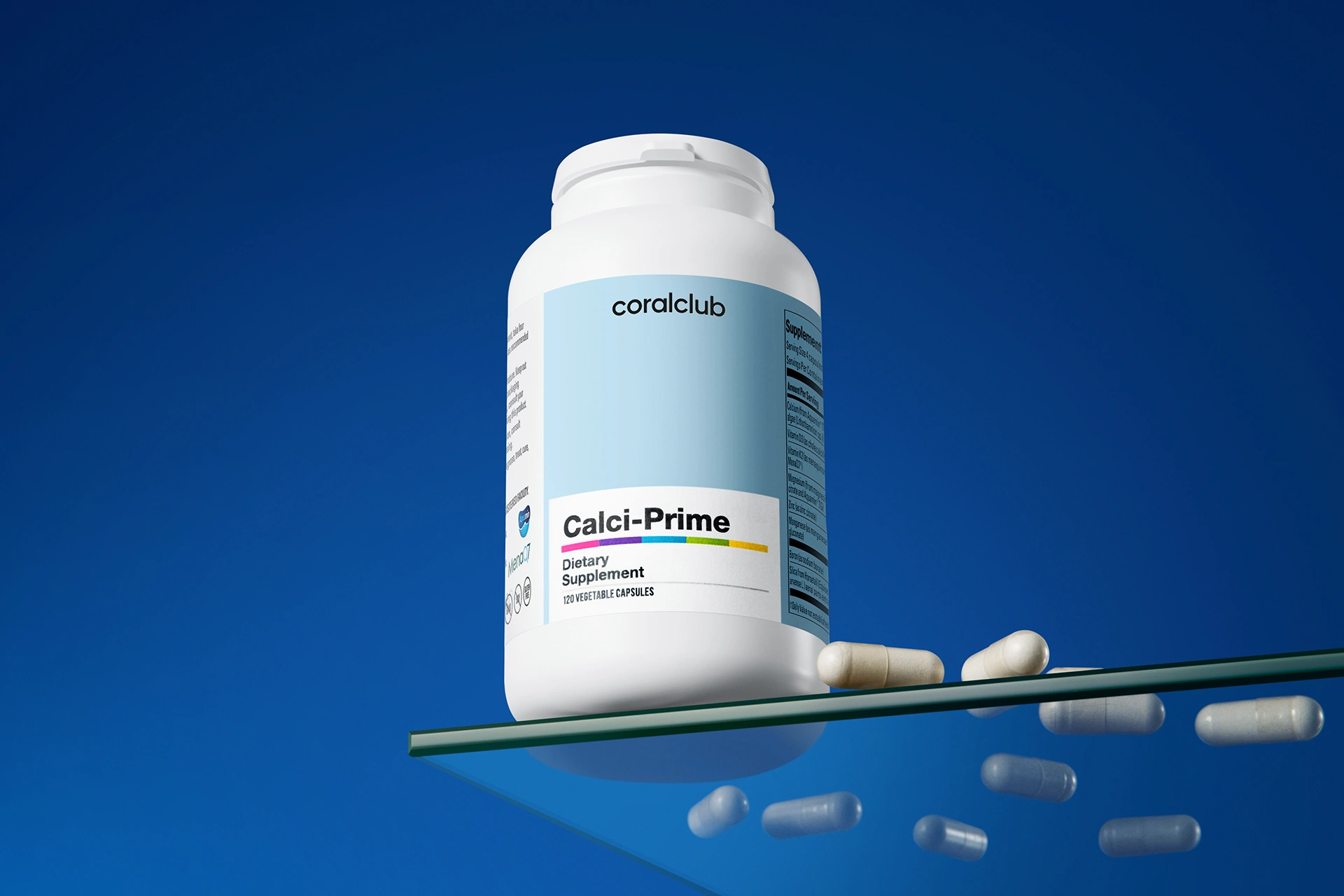 Convenient Calci-Prime capsules format in a lifestyle setting